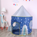 customization Christmas tent factory Blue Cartoon Rocket tent